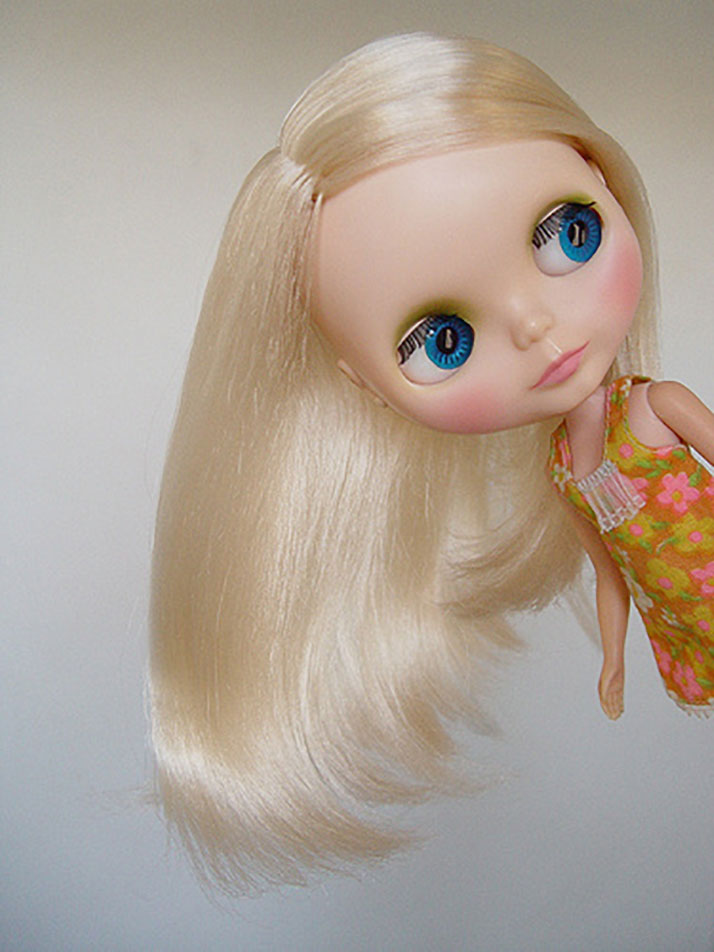 Kenner 1972 blythe doll hair defrizz restoration yatafix prototype aiai chan blythe vintage doll japan yatabazah 