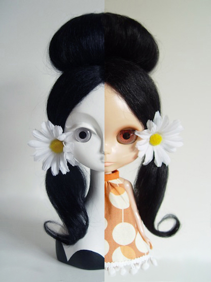 blythe kenner mohair wig hair alpaca aiai chan vintage doll japan yatabazah