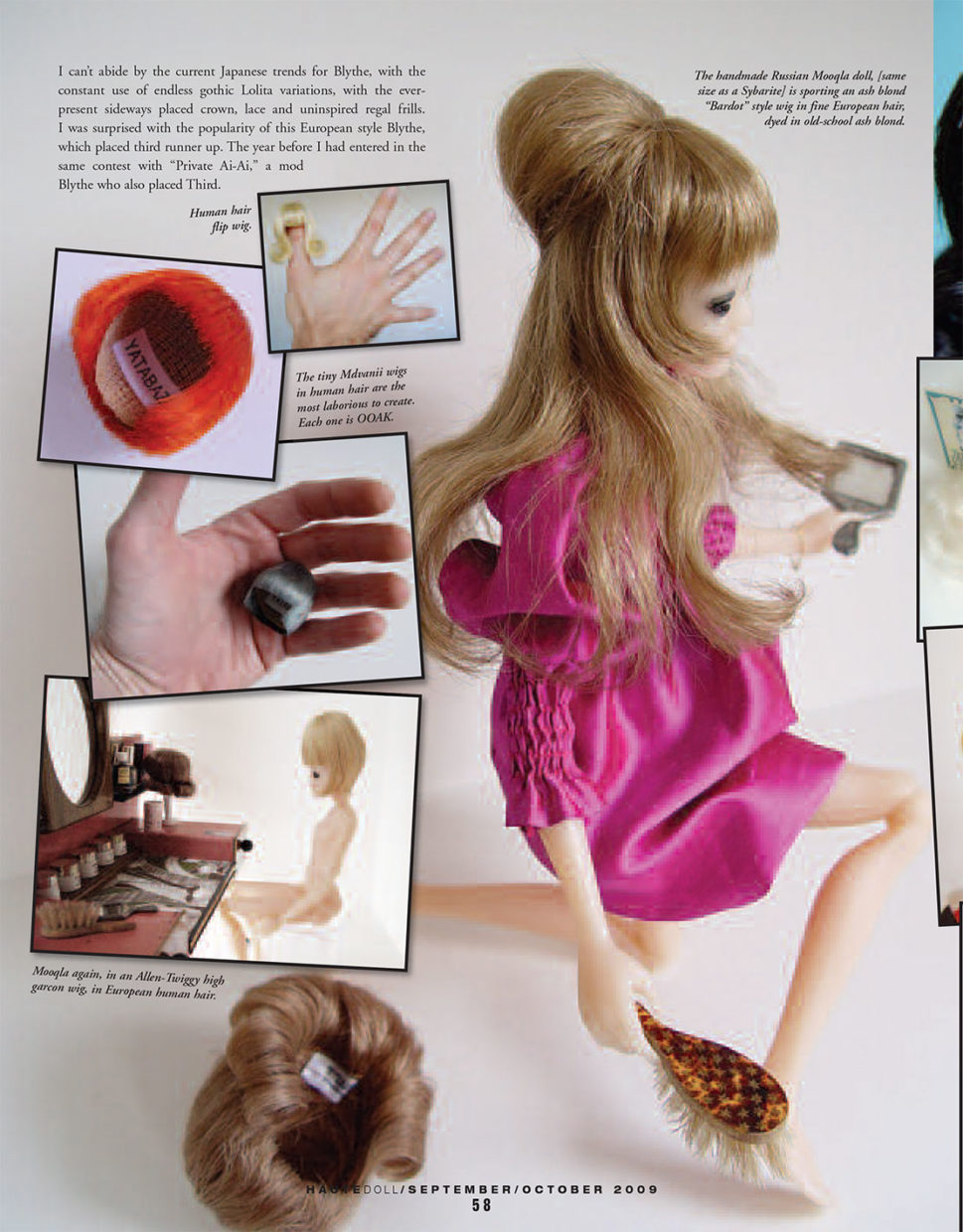 mdvanii wig popovy pasha bjd barbie integrity fashion royalty hair alpaca vintage human hair doll japan yatabazah 